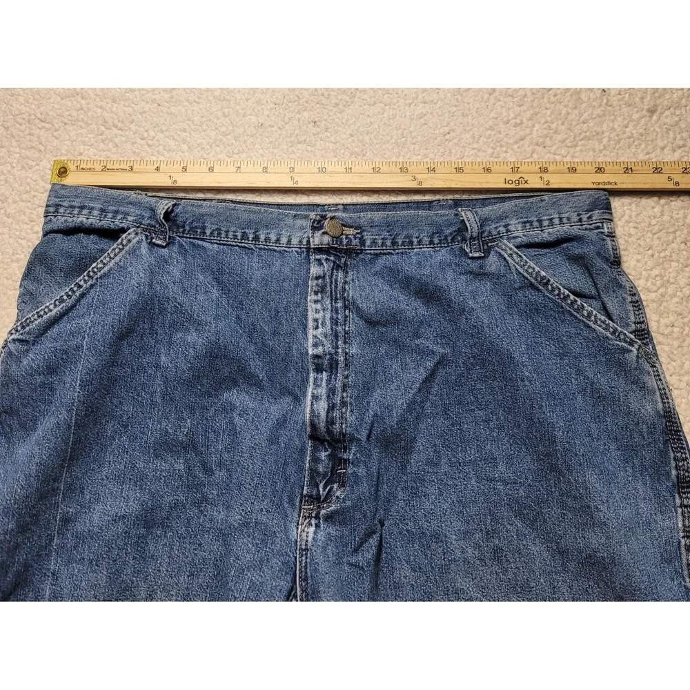 Wrangler WRG Jean Co Mens Carpenter Denim Shorts Blue 40 64SF20V